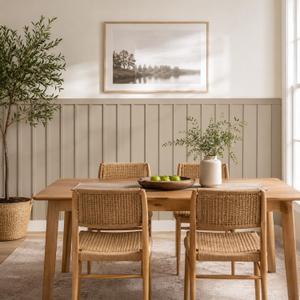 Nuanchu 118 x 45 Inches Mdf Board and Batten Wall Panel Kit Wainscoting