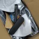 Ergonomic Office ChairMesh Seat Cushion with Flip-Up Armrests and 3D Headrest, Adjustable Lumbar Support, SGS Class 4 Gas Cylinder Black