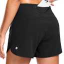 G Gradual Women's Running Shorts with Mesh Liner 3" Workout Athletic Shorts for Women with Phone Pockets XS (Black)