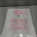 qdl Valentine's Shirts for Women - Cute Heart Short Sleeve Tee Valentine's Day Blouse Top (Pink, XXL)