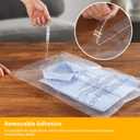 iMailer - 500 Count - 8" x 10" Clear Plastic Poly Bags with Suffocation Warning for Clothing, T-Shirt, Brochure, Prints, Handicraft Gift- Resealable Adhesive,Not Strong