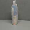 AimFun 18 Iridescent Plastic Cups Holographic Clear Party Cups 16oz Rainbow Disposable Cups for Bachelorette Birthday Wedding Mermaid Party Beverage Drinkware Supplies (25, 16oz)