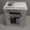 Chefman CaféMaster Pro Espresso Machine, Brew Single or Double Shots, Coffee Maker with Built-In Milk Frother for Cappuccino & Latte, XL 1.8 Liter Removable Water Reservoir - Stainless Steel