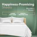 TEXAS LINEN CO. 100% Organic Cotton Percale Sheets King Size Pack or 2 - Soft & Crisp Organic Cotton Sheets King Size (8 PC, White), 16" Deep Pocket Percale Weve Bed Sheet Set - GOTS Certified
