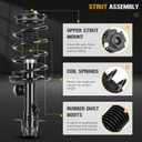 Front Complete Strut Shock Absorber Compatible with Nissan Sentra 2013, Struts with Coil Spring 272948 272947 (Set of 2)