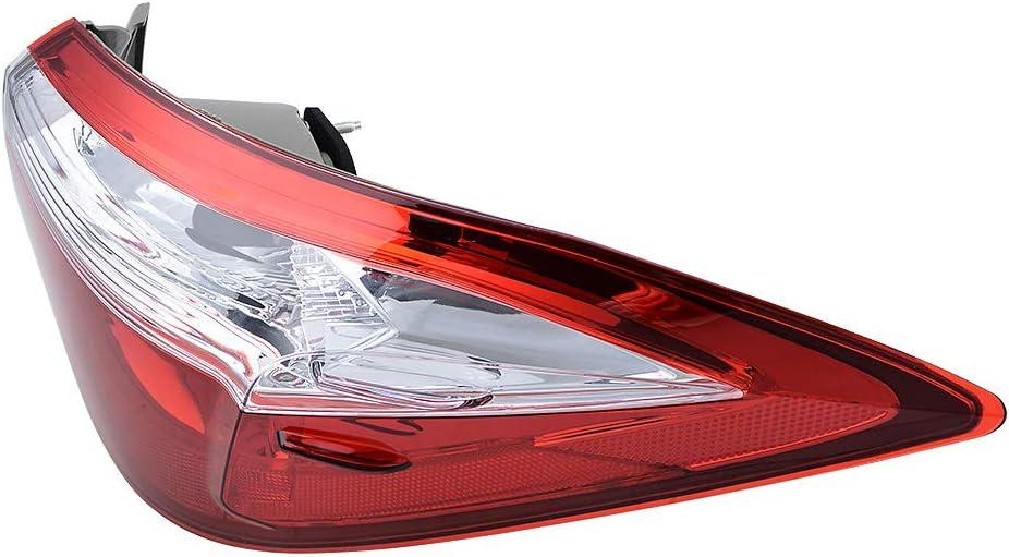 Rear Red Tail Light Brake Stop Light Lamp Cover Compatible with 14-16 Toyota Corolla (Right Passenger Side)