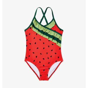 Zando Toddler Swimsuit One Piece Swimsuit Girls Sleeveless Cute Swimwear Quick Dry Bathing Suits Summer Beach Wear 2-10 Years, Size M