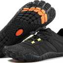 Barefoot Shoes for Men and Women | Wide Toe Box & Zero-Drop Sole for Natural Movement | Minimalist Trail Running, Hiking & Water Sports Shoes | Flexible, Lightweight & Non-Slip (12.5 Women/11 Men, Color_black)