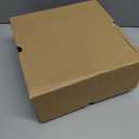 Coutgo Women's Knee High Boots Wide Calf Square Toe Chunky Heeled Pull-on Boot (Beige)