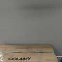 COLAMY Wooden Dining Chairs Set of 4, Modern Fabric Upholstered Kitchen Side Chairs, Farmhouse Dining Room Chair with Foot Pegs, Beige