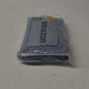 DriftAway Double Layer Linen Blackout Tie Up Curtains Thermal Insulated Fully Lined Balloon Roman Shade Bathroom Window Adjustable Rod Pocket for Small Window 39 Inch by 55 Inch Dusty Blue