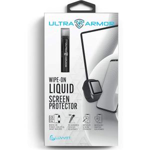 ULTRA ARMOR Liquid Glass Screen Protector for All Smartphones Tablets and Watches Wipe On Scratch and Crack Resistant Nano Protection for Up To 4 Devices - Bottle