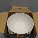 Homestockplus Non Ceramic 68 Oz Salad Bowls,Large Serving Bowls 6 Pcs Unbreakable Ramen Bowl for Salad,Soup,Ramen,Noodle,Oatmeal,Snack Apply to Kitchen, Freezer,Dishwasher & Microwave Safe (Off-White)