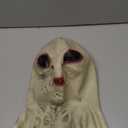 Alien Mask UFO Headgear Halloween Latex Terror Head Mask Costume for Costume Party Masquerade Props - Light Grey