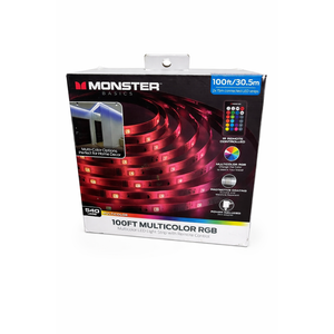 Monster 100ft Multi-Color LED Light Strip- Perfect For Home Decor
