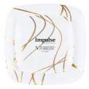 Impulse Square Plates Combo, Case of 128 (4 packs x 32)