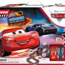 Carrera GO 62477 Disney Pixar Cars Neon Nights Electric Slot Car Racing Kids Toy Race Track Set Includes 2 Controllers and 2 Cars in 1:43 Scale, Large