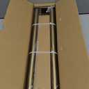 Lootkell 2 Pack Warm Gold Curtain Rods for Windows 28 to 48 Adjustable Length Heavy Duty 1" Diameter Brass Window Curtain Rod with Solid Metal Finials for Outdoor Farmhouse Bedroom Kitchen Living Room