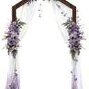 Wood Wedding Arch -7FT Wooden Wedding Arches for Ceremony, Wood Arbor Backdrop Stand for Proposal Wedding, Birthday, Party, Bridal Shower, Garden, Outdoor, Rustic Decorations