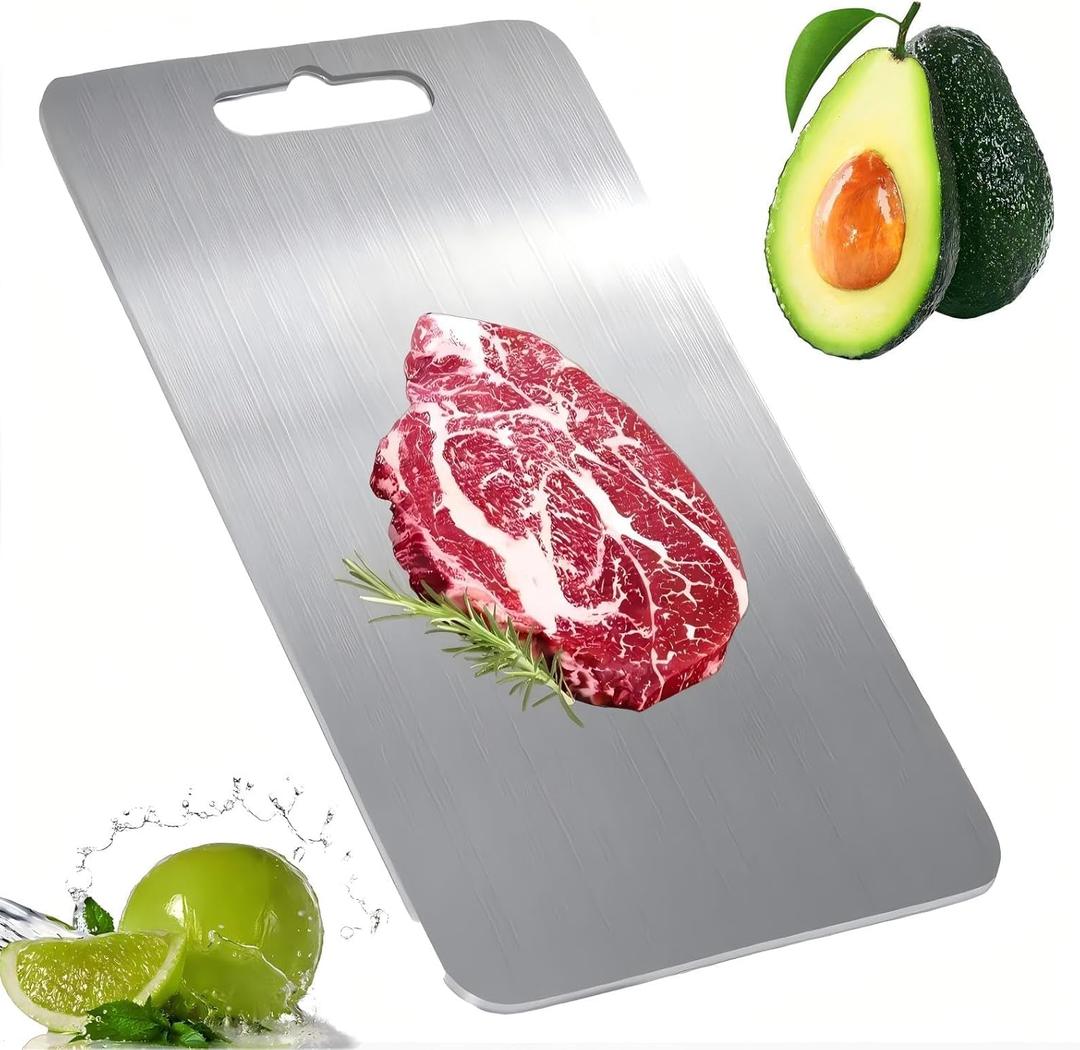 Titanium Cutting Board For Kitchen - 100% Pure Titanium Cutting Boardsand suitable for home kitchen cooking,Durable. ((12inX9in))