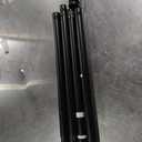 IFELS Heavy Duty Curtain Rods for Windows 66 to 120 Inch,1 Inch Adjustable Black Curtain Rod with Easy Installation and Modern Design,Decorative Long Drapery Rods with Metal Finials (A1,Black,30-120")