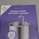 Cat Water Fountain Stainless Steel: 74oz/2.2L Cat Fountain for Drinking - Pet Water Fountain for Cats Inside - Quiet Cats Water Bowl Dispenser - Kitty Drinking Fountains - for Pets& Small Animals