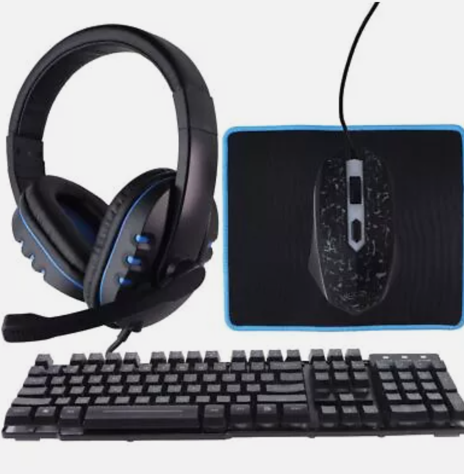 iLive Gaming Bundle - Headphones / Keyboard / Mouse + Pad - Black (IAGMK22VP)