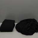 Albassa 2 Pack Cocktail Table Covers 32"x 43" Spandex Stretch Round Cocktail Tablecloths with Wavy Drapes Fitted High Top Bar Table Skirt for Wedding Party Banquet (Black, 2 PCS)