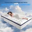 4 Inch Dual Layer Memory Foam Mattress Topper Full Size - 2 Inch 1000GSM Soft Pillow Top Mattress Pad & 2 Inch 5-Zone Egg Crate Cooling Gel Memory Foam for Back Pain (Twin XL,39"x80")