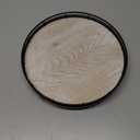 10" Oak Bathroom Vanity Tray Turntable for Perfume Candle, Round Wooden Decorative Tray for Kitchen Sink Countertop Organizer, Bathroom Counter Organizer for Skincare Makeup, Rustic Whitewased