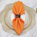 2 x Skeleton Claw Napkin Ring Set - 4pcs Black Modern Napkin Rings with Rhinestones for Wedding Banquet & Halloween Party