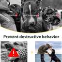 Mayerzon Pitbull Muzzle for Large Medium Sized Dogs to Prevent Biting Scavenging, Basket Muzzle for Rottweiler Staffordshire Terrier in Grooming Training, Allow to Pant Drink, Lightweight and Sturdy, Green