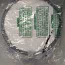 15.74in Dimmable LED Modern Flush Mount Ceiling Light Fixture with Remote Control, 3000K-6500K 3-Color Dimming Circle Modern Chandelier, Close to Ceiling Bedroom Kitchen Hallway Cloakroom Lamp