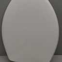 Bemis 7300SLEC Slow Close Toilet Seat, Easy Clean Hinges and Durable Plastic Seat, Made in USA, Elongated, White