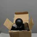 25FT Heavy Duty Flag Pole,14-Gauge Aluminum,Resist Strong Wind Reinforcement Ring Patent,Sectional Black Residential Flagpole Complete Kit - USA Flag,Black Ball, Aluminum Clips