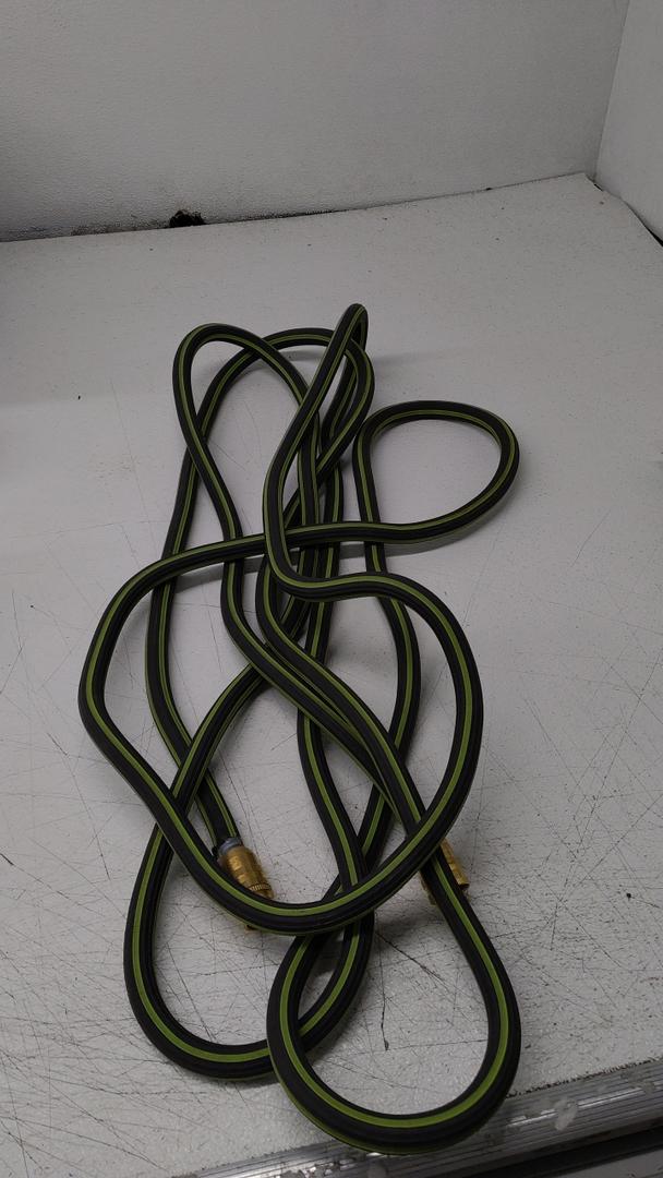 Garden Hose 25ft,Garden Water Hose Leakproof Flexible, Lightweight Hybrid Water Hose with Male to Female Fittings, Durable Outdoor Hose, Black/Green