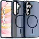 Phone Case for Samsung Galaxy S 24 Case Galaxy S24 Case Mag-Safe Compatible Military Grade Slim Shockproof, Magnetic Protective Cell Phone Case, for Samsung Galaxy S24 (Dark Blue)