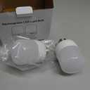 Minetom E26 Rechargeable Light Bulbs with Remote and Timer, Battery Backup Bulb with 12 Colors and Brightness Dimmable, 2300mAh 40W Equivalent LED Light Bulbs for Lamps Sconces Camping, 2 Pack