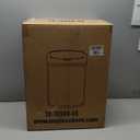 BestOffice | 13 Gallon Can with Lid | Automatic Touchless Garbage Can | Odor Control | Modern Oval Design | Easy to Clean | Stainless Steel | Fits Any Kitchen, Bathroom, Office or Home