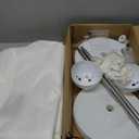 2Pcs Ghost Decor,Halloween Decorations Outdoor,Halloween Party Decorations Indoor, Easy to Assemble Ghost Decorations for Front Porch Yard,Halloween Ghost Lights for Porches Yards Gardens Lawn (Beige)