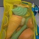 Beach Toy Mesh Beach Bag Kids Shell Collecting Bag Beach Sand Toy Totes for Holding Shells Beach Toys Sand Toys Swimming Accessories for Boys and Girls(Only Bags,A Set of 3)