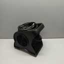 Lasko Portable Utility Fan, 12 289 CFM Pivoting High Velocity Air Mover Blower Fan, 3 Speeds, 2 Accessory Outlets 120V, Black, U12104