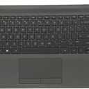 Replacement for HP 240 245 246 G7 14-cm Laptop Upper Case Palmrest Touchpad with Keyboard Assembly L44060-001 M05460-001 Gray