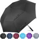 ZOMAKE Large Golf Umbrella for Rain Heavy Duty, Big Golf umbrellas Windproof, 54 Inch Extra Large Oversized Umbrella (Black)