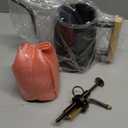 Watering can Indoor Plants,Indoor Watering Can for Plant,35 oz/1000 ml Stainless Steel Watering can Long Spout with Small Vintage Glass Plant Spray Bottle(Black)