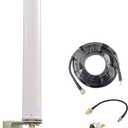 Omni-Directional 5G 4G LTE Antenna ts9 SMA/Outdoor WiFi Long Range/Cell Phone Antenna 698-3800MHz 12dBi for Modem/Router/Cell Signal Booster