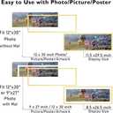 JCJMY 12x30 Picture Frame with 9x27 Mat, Display Photo 9x27 with Mat or 12 x 30 Without Mat, Wall Hanging Large 12 by 30 Poster Frame with Plexiglass, Gold