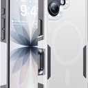 Magnetic for iPhone 17 Case Military-Grade Shockproof, Rugged Phone Case, Heavy Duty Protection Cover [Compatible with MagSafe] Anti-Fingerprint Anti-Scratch for iPhone17 6.3", White