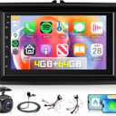4G+64G Car Stereo for VW Volkswagen Seat Golf Passat Jetta Beetle Tiguan Touran EOS Skoda with Wireless Carplay Android Auto, 7 Inch Double Din Touch Screen Radio with GPS WiFi Bluetooth FM Camera