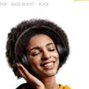 Picun B8 Bluetooth Headphones, 120H Playtime Headphone Wireless Bluetooth with 3 EQ Modes, Low Latency, Hands-Free Calls, Over Ear Headphones for Travel Home Office Cellphone PC Black